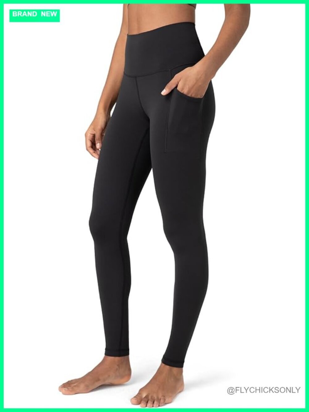 High Waisted Workout Leggings with Pockets 28 Inseam Yoga Pants